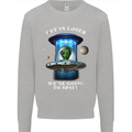Get in Loser Funny Alien UFO Kids Sweatshirt Jumper Sports Grey