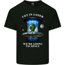 Get in Loser Funny Alien UFO Kids T-Shirt Childrens Black