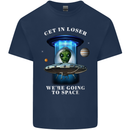Get in Loser Funny Alien UFO Kids T-Shirt Childrens Navy Blue