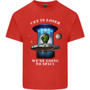 Get in Loser Funny Alien UFO Kids T-Shirt Childrens Red