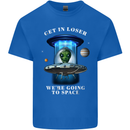 Get in Loser Funny Alien UFO Kids T-Shirt Childrens Royal Blue