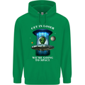 Get in Loser Funny Alien UFO Mens 80% Cotton Hoodie Irish Green