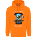 Get in Loser Funny Alien UFO Mens 80% Cotton Hoodie Orange
