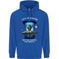 Get in Loser Funny Alien UFO Mens 80% Cotton Hoodie Royal Blue