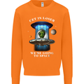 Get in Loser Funny Alien UFO Mens Sweatshirt Jumper Orange