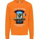 Get in Loser Funny Alien UFO Mens Sweatshirt Jumper Orange