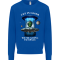 Get in Loser Funny Alien UFO Mens Sweatshirt Jumper Royal Blue
