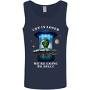 Get in Loser Funny Alien UFO Mens Vest Tank Top Navy Blue