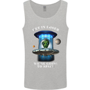 Get in Loser Funny Alien UFO Mens Vest Tank Top Sports Grey