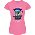 Get in Loser Funny Alien UFO Womens Petite Cut T-Shirt Azalea