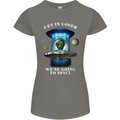 Get in Loser Funny Alien UFO Womens Petite Cut T-Shirt Charcoal