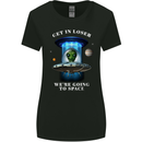 Get in Loser Funny Alien UFO Womens Wider Cut T-Shirt Black
