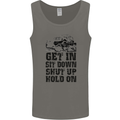 Get in Sit Down 4X4 Off Roading Road Funny Mens Vest Tank Top Charcoal