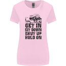 Get in Sit Down 4X4 Off Roading Road Funny Womens Wider Cut T-Shirt Light Pink