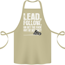 Get out of My Way Funny Biker Motorcycle Cotton Apron 100% Organic Khaki