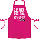 Get out of My Way Funny Biker Motorcycle Cotton Apron 100% Organic Pink