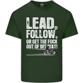 Get out of My Way Funny Biker Motorcycle Mens Cotton T-Shirt Tee Top Forest Green