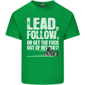 Get out of My Way Funny Biker Motorcycle Mens Cotton T-Shirt Tee Top Irish Green