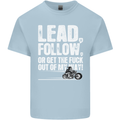 Get out of My Way Funny Biker Motorcycle Mens Cotton T-Shirt Tee Top Light Blue