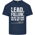 Get out of My Way Funny Biker Motorcycle Mens Cotton T-Shirt Tee Top Navy Blue