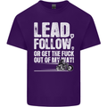 Get out of My Way Funny Biker Motorcycle Mens Cotton T-Shirt Tee Top Purple