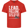 Get out of My Way Funny Biker Motorcycle Mens Cotton T-Shirt Tee Top Red