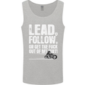 Get out of My Way Funny Biker Motorcycle Mens Vest Tank Top Sports Grey
