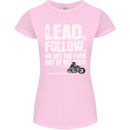 Get out of My Way Funny Biker Motorcycle Womens Petite Cut T-Shirt Light Pink