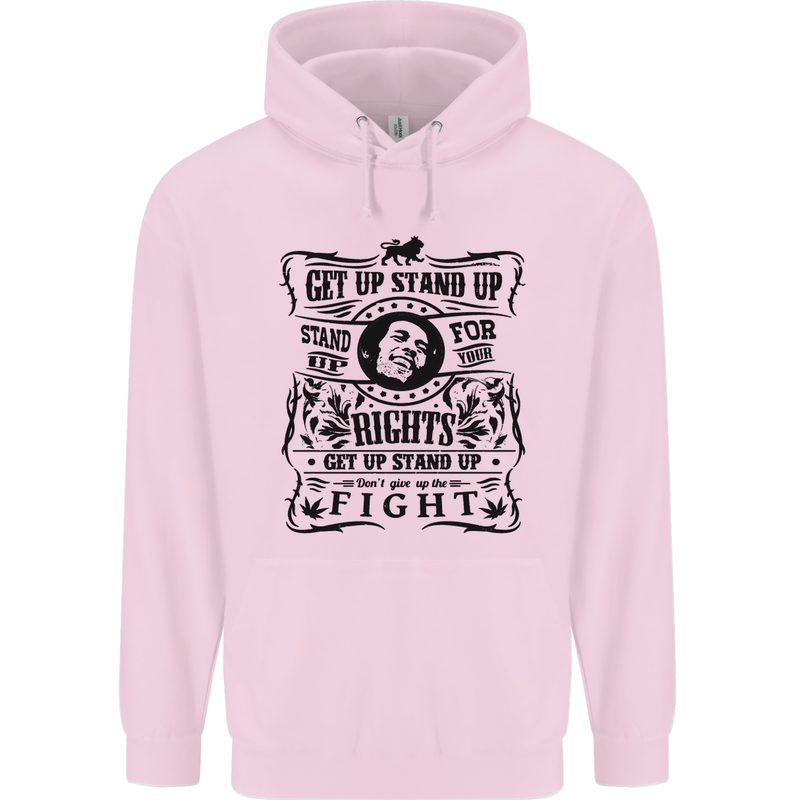 Get up Stand up Reggae Music Childrens Kids Hoodie Light Pink