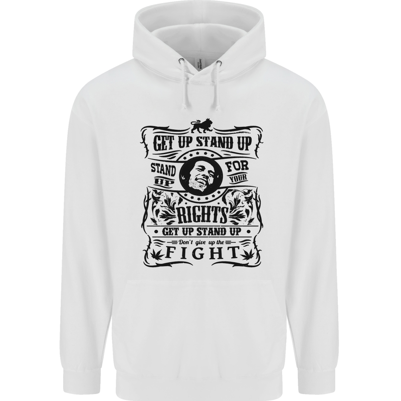 Get up Stand up Reggae Music Childrens Kids Hoodie White