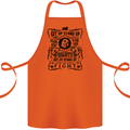 Get up Stand up Reggae Music Cotton Apron 100% Organic Orange