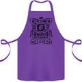 Get up Stand up Reggae Music Cotton Apron 100% Organic Purple