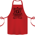 Get up Stand up Reggae Music Cotton Apron 100% Organic Red