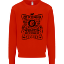 Get up Stand up Reggae Music Kids Sweatshirt Jumper Bright Red