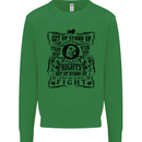Get up Stand up Reggae Music Kids Sweatshirt Jumper Irish Green