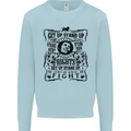 Get up Stand up Reggae Music Kids Sweatshirt Jumper Light Blue