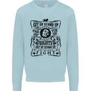 Get up Stand up Reggae Music Kids Sweatshirt Jumper Light Blue