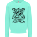 Get up Stand up Reggae Music Kids Sweatshirt Jumper Peppermint