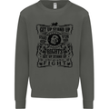 Get up Stand up Reggae Music Kids Sweatshirt Jumper Storm Grey