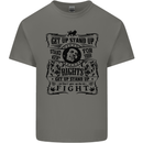 Get up Stand up Reggae Music Kids T-Shirt Childrens Charcoal