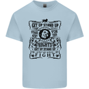 Get up Stand up Reggae Music Kids T-Shirt Childrens Light Blue