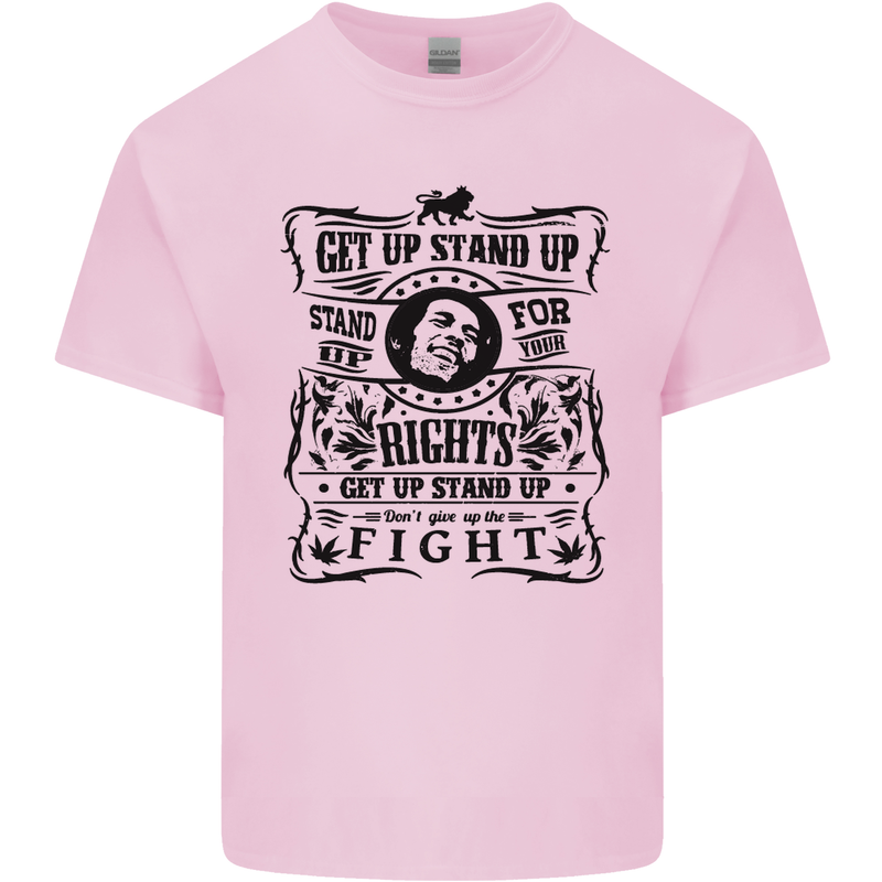 Get up Stand up Reggae Music Kids T-Shirt Childrens Light Pink