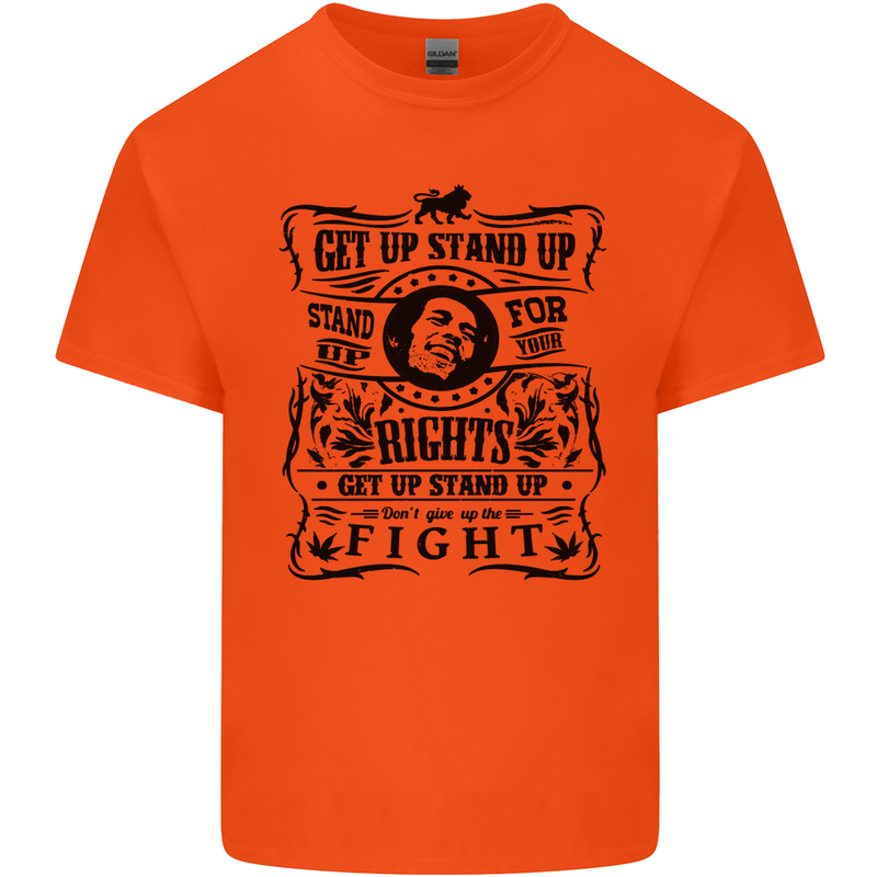 Get up Stand up Reggae Music Kids T-Shirt Childrens Orange