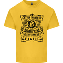 Get up Stand up Reggae Music Kids T-Shirt Childrens Yellow