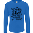 Get up Stand up Reggae Music Mens Long Sleeve T-Shirt Royal Blue