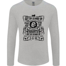 Get up Stand up Reggae Music Mens Long Sleeve T-Shirt Sports Grey