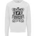 Get up Stand up Reggae Music Mens Sweatshirt Jumper White