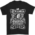 Get up Stand up Reggae Music Mens T-Shirt Cotton Gildan Black