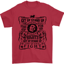 Get up Stand up Reggae Music Mens T-Shirt Cotton Gildan Red