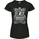 Get up Stand up Reggae Music Womens Petite Cut T-Shirt Black
